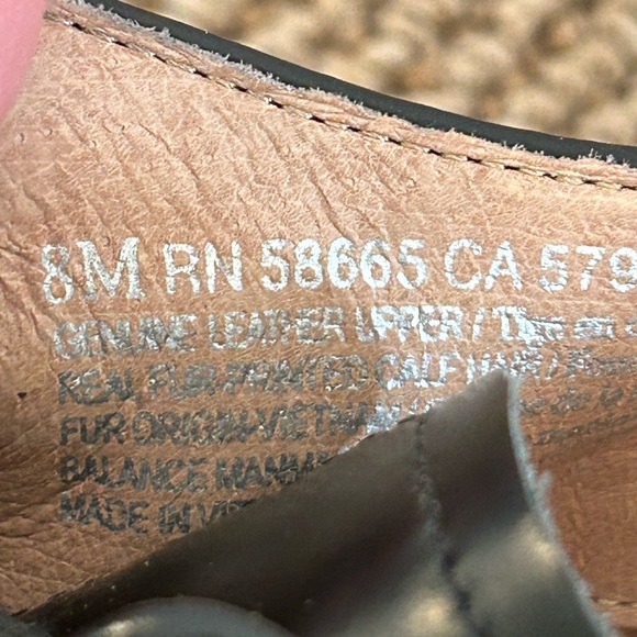 Halogen Maddox Oxford – Black Leather with Leopard Calf-Hair Trim (Nordstrom) - Picture 8 of 8